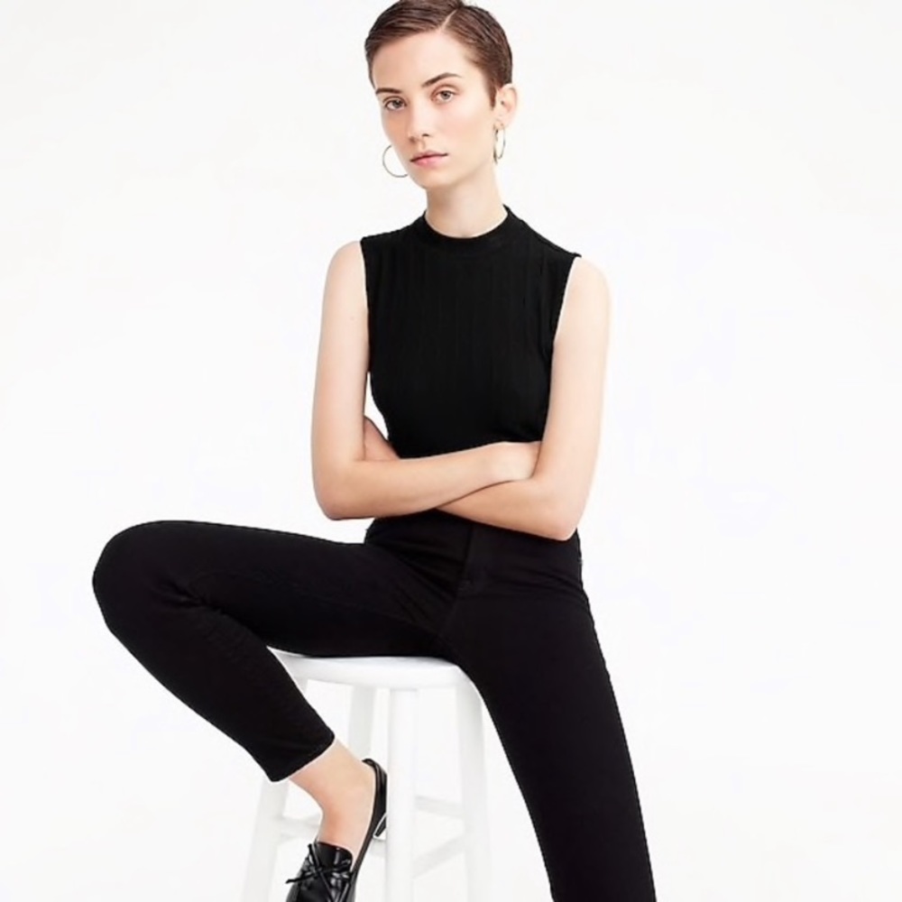 J. Crew Ribbed Modern Mock Neck - Picture 2 of 3